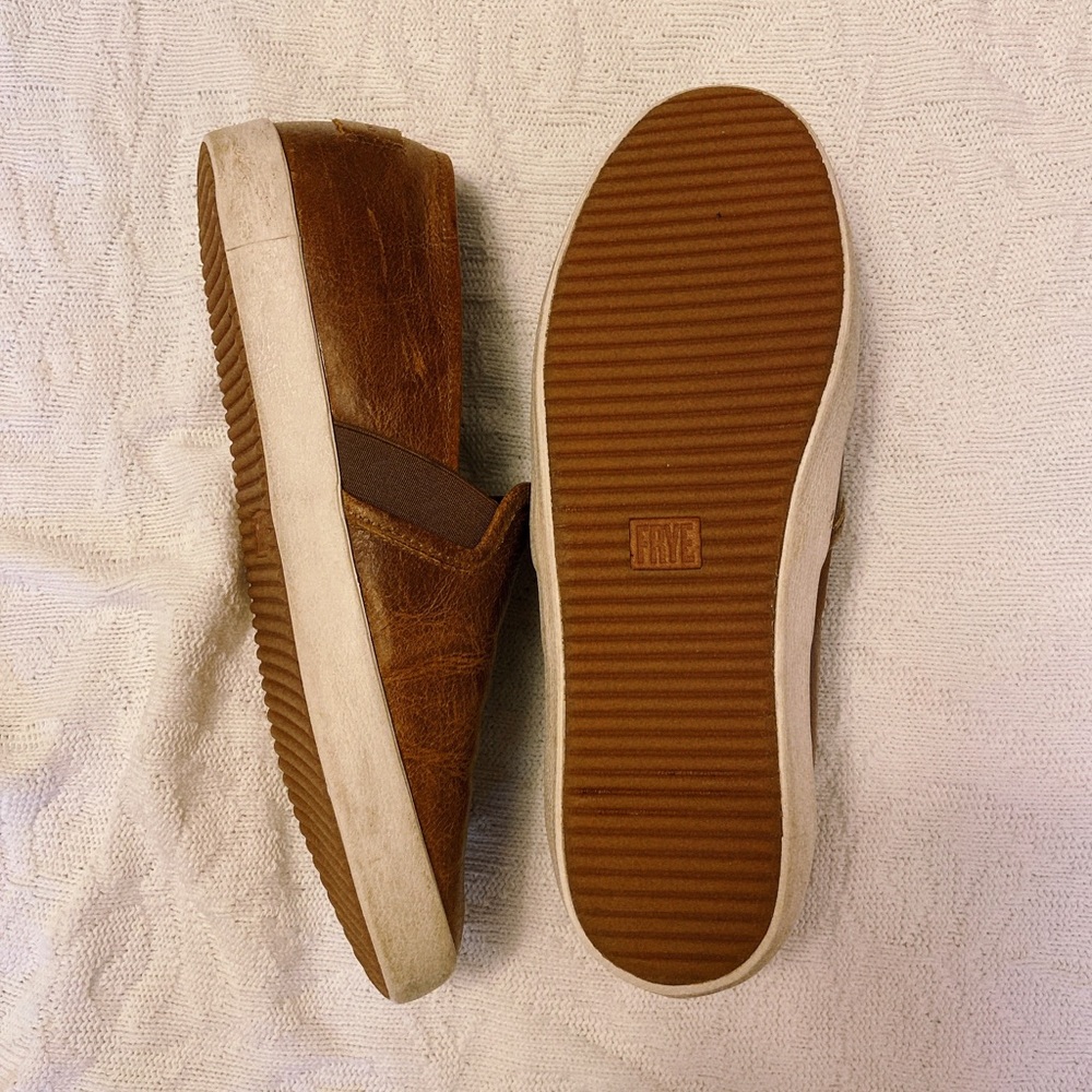 Frye leather slip-ins